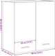 vidaXL Szafka wiszaca dab sonoma 60x31x60 cm plyta wiorowa