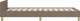 vidaXL Κρεβάτι με κεφαλάρι, ταυπέ χρώμα, 80x200 cm, επενδεδυμένο ύφασμα