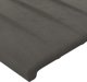 vidaXL Zaglowek uszak ciemnoszary 147x23x118/128 cm aksamit