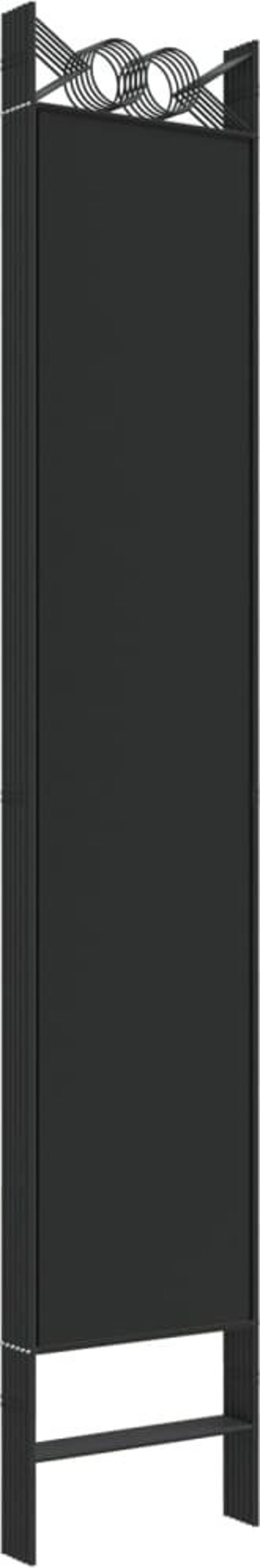 vidaXL vidaXL Parawan 6-panelowy, czarny, 240x220 cm, tkanina