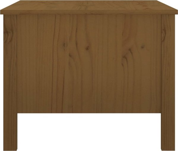 vidaXL Τραπεζάκι καφέ, μελί καφέ, 100x50x40 cm, από μασίφ πεύκο