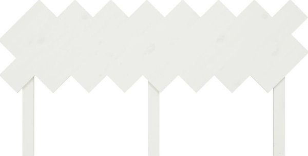 vidaXL Κεφαλάρι κρεβατιού λευκό 159,5x3x80,5 εκ, οξιά πεύκου