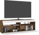 vidaXL Ντουλάπια για Τηλεόραση με LED, 2 τεμάχια, Καπνιστή Δρυς, 60x35x40 cm