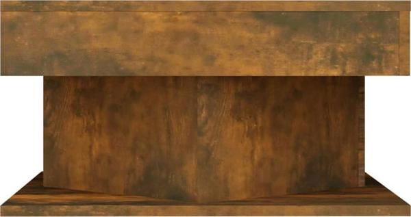 Τραπεζάκι σαλονιού vidaXL με καπνιστή δρυ, 57x57x30 cm