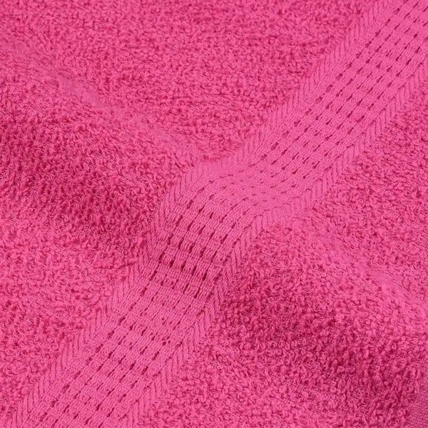 vidaXL Πετσέτες, 10 τεμάχια, ροζ, 100x200 εκ., 100% βαμβάκι
