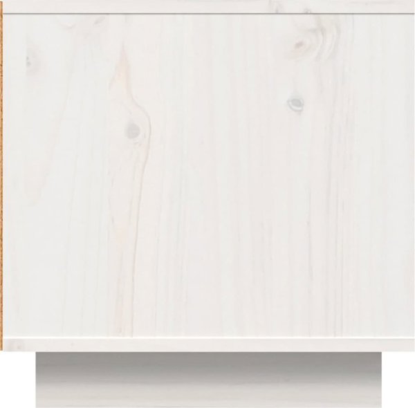 vidaXL Έπιπλο τηλεόρασης, λευκό, 140x40x40 cm, μασίφ ξύλο πεύκου