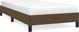 vidaXL Rama lozka σκουρο καφε 90x190 cm obita tkanina