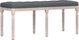 vidaXL πάγκος, σκούρο γκρι, 110x40x49 εκ, επενδεδυμένος με ύφασμα
