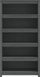 vidaXL Ραφιέρα βιβλίων, γκρι, 80x35x154 εκ., από συμπαγές πεύκο