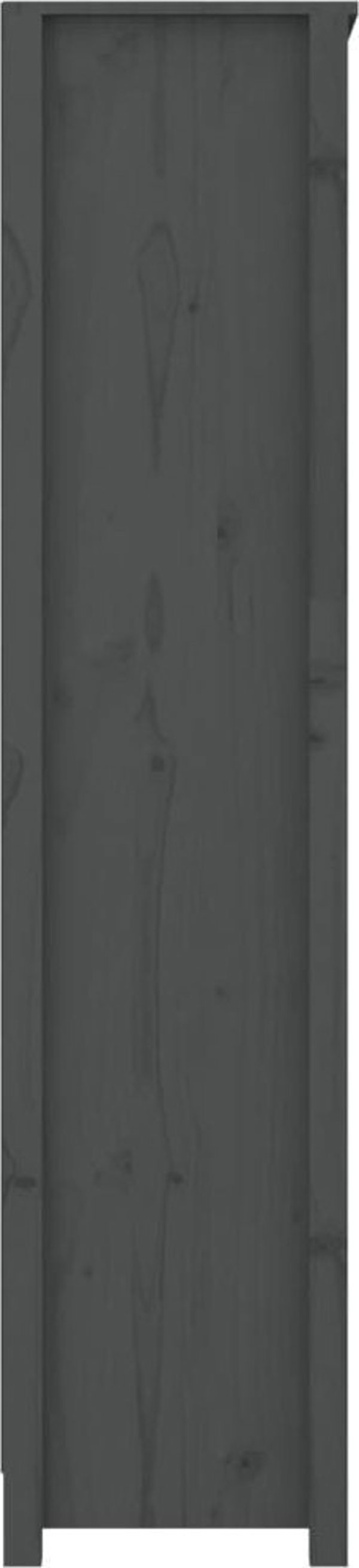 vidaXL Ραφιέρα βιβλίων, γκρι, 80x35x154 εκ., από συμπαγές πεύκο