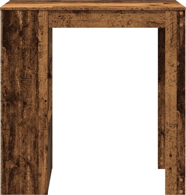 vidaXL Stolik barowy z przegrodami, stare drewno, 102x50x103,5 cm