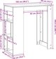 vidaXL Stolik barowy z przegrodami, stare drewno, 102x50x103,5 cm