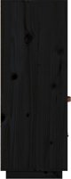 vidaXL vidaXL Kredens, czarny, 67x40x108,5 cm, lite drewno sosnowe