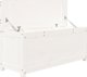 vidaXL Πάγκος λευκός 110x41x76,5 cm από συμπαγές πεύκο