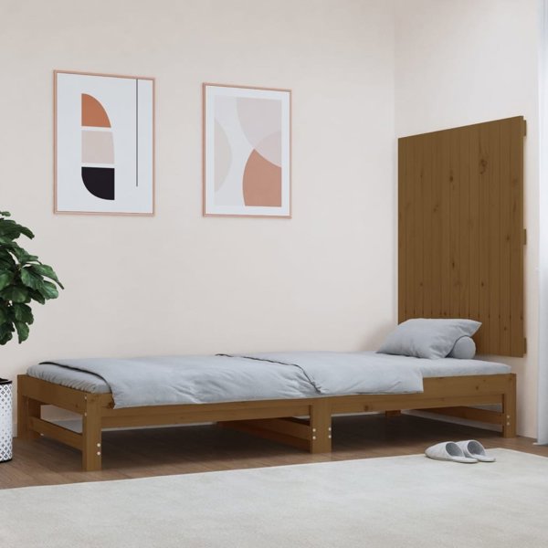 vidaXL Κεφαλάρι κρεβατιού μελί καφέ 82,5x3x90 cm από πεύκο