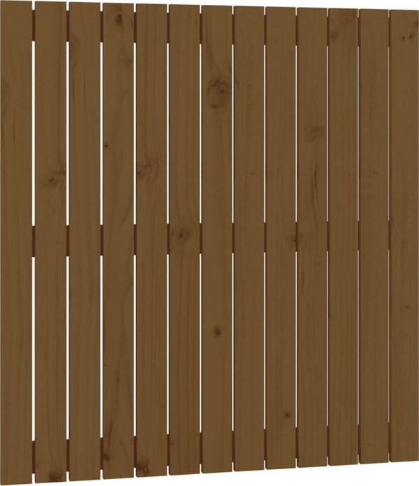 vidaXL Κεφαλάρι κρεβατιού μελί καφέ 82,5x3x90 cm από πεύκο