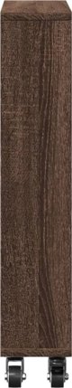 vidaXL Waski wozek pomocniczy, brazowy dab, 48x13x68 cm