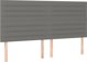 vidaXL Λύκο Kontynentalne με Στρώμα, Σκούρο Γκρι Ύφασμα, 200x200cm