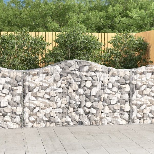 vidaXL Kosze gabionowe, 40 τεμ, 200x50x100/120 εκ, γαλβανιζέ σίδηρος