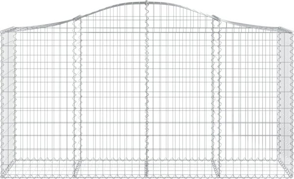 vidaXL Kosze gabionowe, 40 τεμ, 200x50x100/120 εκ, γαλβανιζέ σίδηρος
