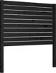 vidaXL Κεφαλάρι κρεβατιού, μαύρο, 81x4x100 cm, μασίφ πεύκο