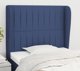 vidaXL Zaglowek uszak niebieski 103x23x118/128 cm tkanina