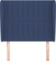 vidaXL Zaglowek uszak niebieski 103x23x118/128 cm tkanina
