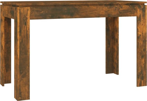 vidaXL Τραπέζι τραπεζαρίας, καπνισμένο δρυς, 120x60x76 cm
