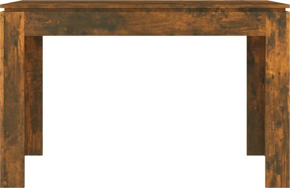 vidaXL Τραπέζι τραπεζαρίας, καπνισμένο δρυς, 120x60x76 cm
