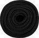 vidaXL Linka zeglarska, czarna jednolita, 18 mm, 50 m, polipropylen
