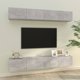 Szafki scienne pod TV betonowa szarosc 4 sztuki 100x30x30 cm