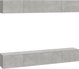 Szafki scienne pod TV betonowa szarosc 4 sztuki 100x30x30 cm