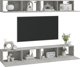 Szafki scienne pod TV betonowa szarosc 4 sztuki 100x30x30 cm