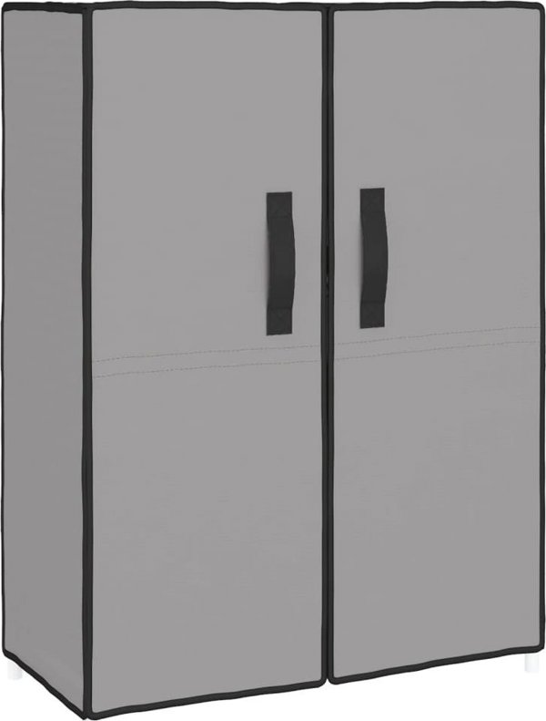 vidaXL Ντουλάπι παπουτσιών, γκρι, 60x28x90 cm, υφασμάτινο