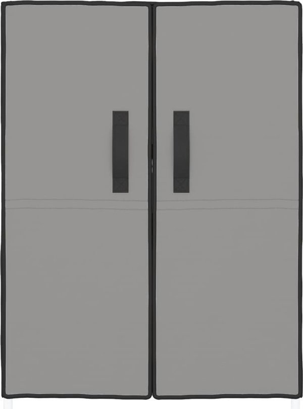 vidaXL Ντουλάπι παπουτσιών, γκρι, 60x28x90 cm, υφασμάτινο
