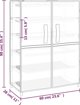 vidaXL Ντουλάπι παπουτσιών, γκρι, 60x28x90 cm, υφασμάτινο