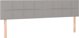 vidaXL Zaglowek do lozkou me LED, jasnoszaro, 180x5x78/88 cm, tisxania