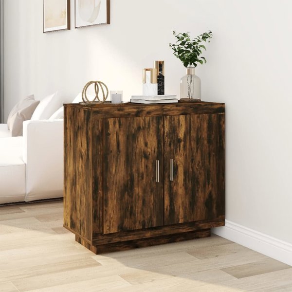 vidaXL Szafka przydymiony dab, 80x40x75 cm, material drewnopochodny