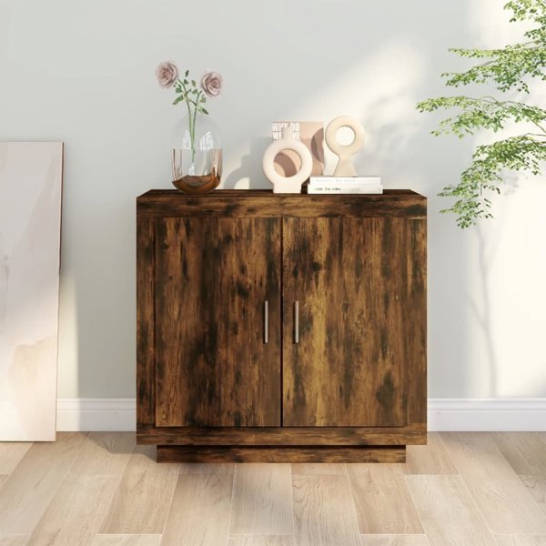 vidaXL Szafka przydymiony dab, 80x40x75 cm, material drewnopochodny
