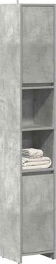 vidaXL Ντουλάπι Μπάνιου Γκρι Σκουριά 30x30x183,5 εκ.
