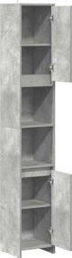 vidaXL Ντουλάπι Μπάνιου Γκρι Σκουριά 30x30x183,5 εκ.