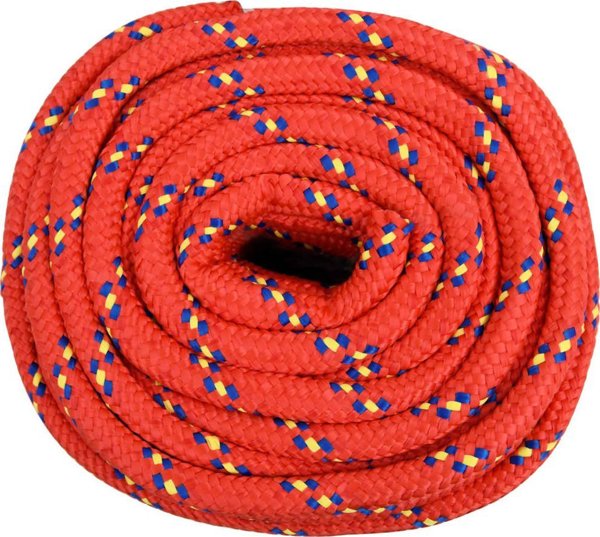vidaXL Linka zeglarska, czerwona, 16 mm, 25 m, polipropylen