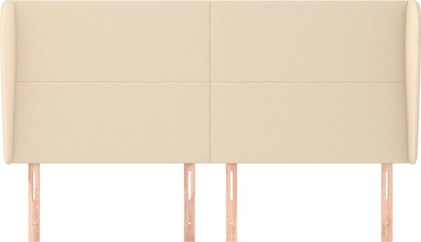 Κεφαλάρι uszak 183x23x118/128 cm, υφασμάτινο κρεμ