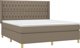 vidaXL Στρώμα Κοντινεντάλ με Μαξιλάρι, Taupe, 180x200 εκ, Ύφασμα