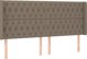 vidaXL Στρώμα Κοντινεντάλ με Μαξιλάρι, Taupe, 180x200 εκ, Ύφασμα