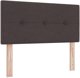 vidaXL Κρεβάτι Box Spring με Στρώμα, Σκούρο Καφέ Ύφασμα, 90x200 εκ.