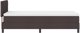 vidaXL Κρεβάτι Box Spring με Στρώμα, Σκούρο Καφέ Ύφασμα, 90x200 εκ.