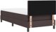 vidaXL Κρεβάτι Box Spring με Στρώμα, Σκούρο Καφέ Ύφασμα, 90x200 εκ.