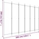 vidaXL vidaXL Parawan 6-panelowy, antracytowy, 300x200 cm, tkanina