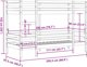 vidaXL Κουκέτα, κερωμένο καφέ, 90x200 εκ., από μασίφ πεύκο